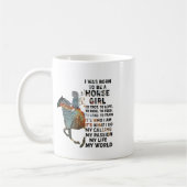 Ich war Geboren, ein Pferdchen zu sein, um Pferde Kaffeetasse (Links)