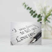 Ich war Geboren, es Ihnen zu sagen; Liebe Postkarte (Stehend Vorderseite)