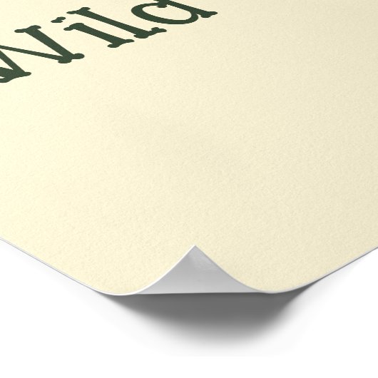 Ich war Geboren, Wild Giraffe Poster zu sein (Ecke)