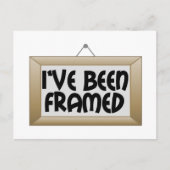 Ich war Gerahmt Postkarte (Vorderseite)