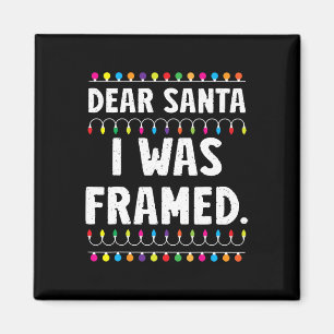 Ich war Gerahmt Weihnachten Matching Familie Pajam Magnet