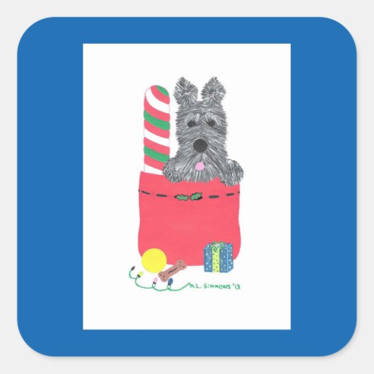 ICH WAR GUT! QUADRATISCHER AUFKLEBER (Vorderseite)