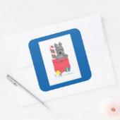 ICH WAR GUT! QUADRATISCHER AUFKLEBER (Umschlag)