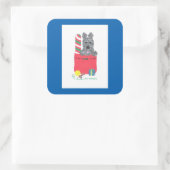 ICH WAR GUT! QUADRATISCHER AUFKLEBER (Tasche)