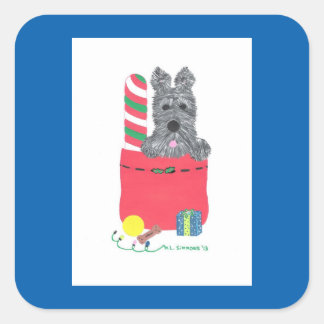 ICH WAR GUT! QUADRATISCHER AUFKLEBER