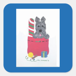 ICH WAR GUT! QUADRATISCHER AUFKLEBER