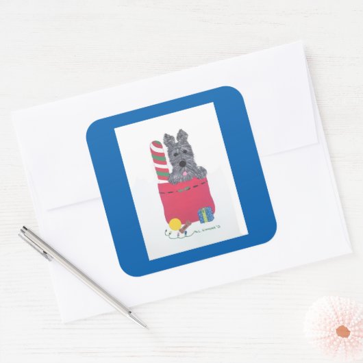 ICH WAR GUT! QUADRATISCHER AUFKLEBER (Umschlag)