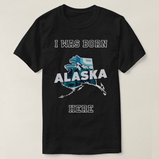 Ich war hier Geboren Alaska TShirt (Design vorne)