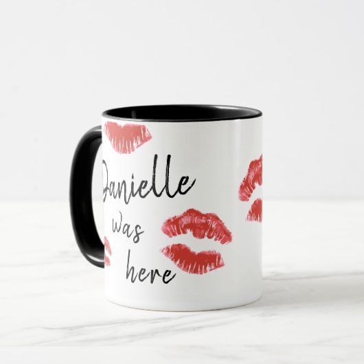 Ich war hier - immer mein Territorium Personalisie Tasse (Vorderseite Links)