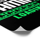 Ich war irisch beim Gamen Lustiger St. Patrick's D Poster (Ecke)