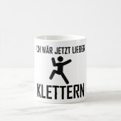 ich wär jetzt lieber klettern kaffeetasse (Mittel)