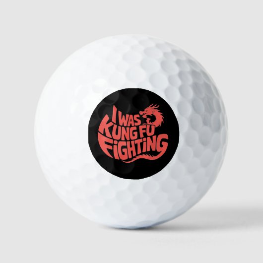 Ich war Kung-Fu-Kämpfer Golfball (Vorderseite)