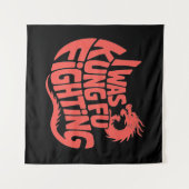 Ich war Kung-Fu-Kämpfer Wandteppich (Vorderseite (Horizontal))