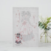 Ich war Mädchen für Sie gotisches Briefpapier (Stehend Vorderseite)