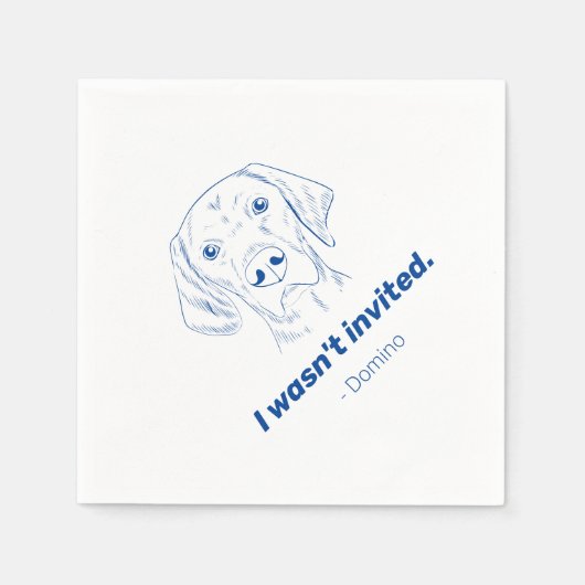 Ich war nicht eingeladen, deutschen Pointer Weddin Serviette (Vorderseite)