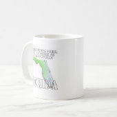 Ich war nicht geborenes hier… Florida Kaffeetasse (Vorderseite Links)