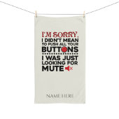 Ich war nicht Gemein, Ihre Tasten zu sarkastischem Geschirrtuch