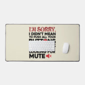 Ich war nicht Gemein, Ihre Tasten zu sarkastischem Schreibtischunterlage (Tastatur & Maus)