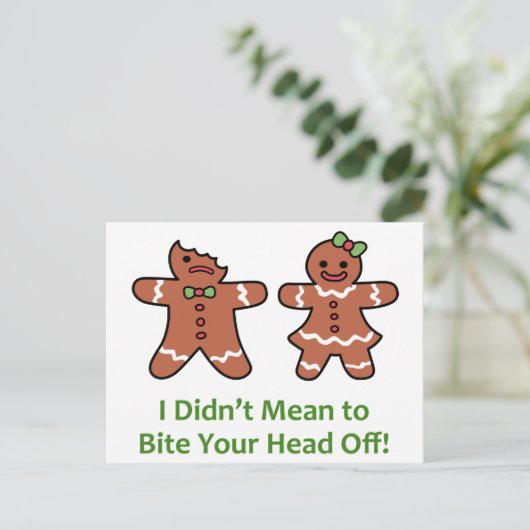 Ich war nicht Gemein Postkarte (Stehend Vorderseite)