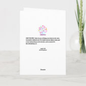 Ich war nicht Gemein zu Muddy The Waters, Entschul Karte (Rückseite)