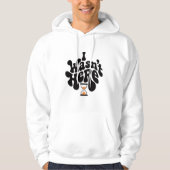 Ich war nicht hier Retro Hourglass Hoodie (Vorderseite)
