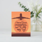 Ich war nicht überall postkarte (Stehend Vorderseite)