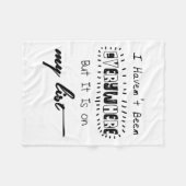 Ich war nicht überall - Reisekostenangebot Fleecedecke (Vorderseite (Horizontal))