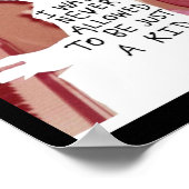 Ich war nie ein Kindersticker Poster (Ecke)