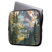 Ich war noch nicht überall Retro Wanderlust Travel Laptopschutzhülle (Vorderseite Links)