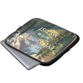 Ich war noch nicht überall Retro Wanderlust Travel Laptopschutzhülle (Vorne Knopf)
