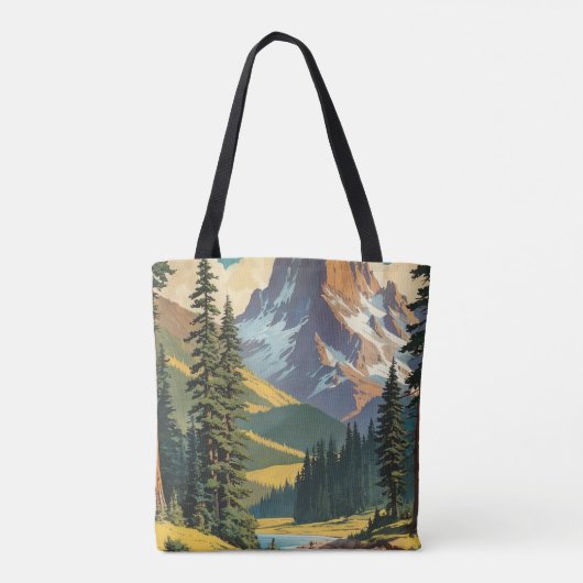 Ich war noch nicht überall Retro Wanderlust Travel Tasche (Rückseite)