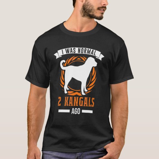 Ich war normal 2 Kangals vor Kangal T-Shirt (Vorderseite)