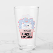 Ich war normal vor drei Katzen Glas (Rückseite)