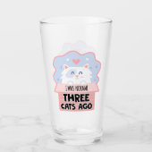 Ich war normal vor drei Katzen Glas (Vorderseite)