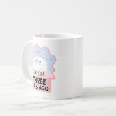 Ich war normal vor drei Katzen Kaffeetasse (Vorderseite Links)
