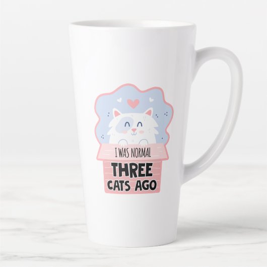 Ich war normal vor drei Katzen Milchtasse (Rechts)