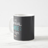 Ich war normal, vor drei Kindern Lustiger Spruch T Kaffeetasse (Vorderseite Links)