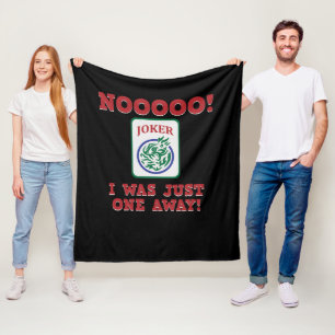 Ich war nur eine einzige Art Mahjong Spiele Fleecedecke