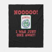 Ich war nur eine einzige Art Mahjong Spiele Fleecedecke (Vorderseite)