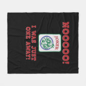 Ich war nur eine einzige Art Mahjong Spiele Fleecedecke (Vorderseite (Horizontal))