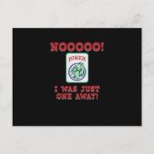 Ich war nur eine einzige Art Mahjong Spiele Postkarte (Vorderseite)