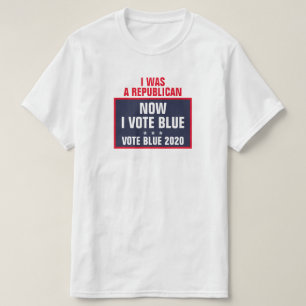 Ich war Republikaner und habe jetzt Blue 2020 gewä T-Shirt