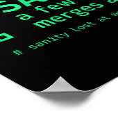 Ich war Sane ein paar Merges vor Sarcastic Program Poster (Ecke)