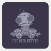 Ich war schon besser trauriger Robot-Cartoon