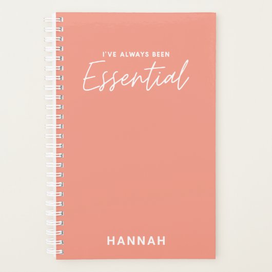 Ich war schon immer essenziell moderne lustige Typ Planer (Vorderseite)