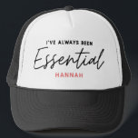 Ich war schon immer essenziell moderne lustige Typ Truckerkappe<br><div class="desc">Ich war schon immer essenziell modernes, lustiges Typografie-Design. Bleibe Zuhause rette Leben, soziale Distanzierung oder essenzielle Schlüsselarbeiter. Modernes Grafikdesign. Mit diesem farbenfrohen Geschenk können Sie Ihre Botschaft in einer fröhlichen, lustigen und positiven Art und Weise vermitteln. Ideal für Krankenschwestern, Ärzte, Apotheker, Ladenarbeiter oder andere Schlüsselarbeiter in Ihrem Leben, die ein...</div>