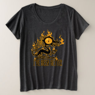 Ich war schon mal besser mit knusprigem Drachen ve Große Größe T-Shirt