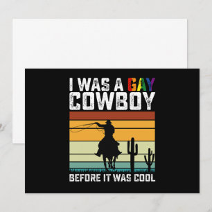 Ich war schwul Cowboy, bevor es Coole LGBT war Einladung