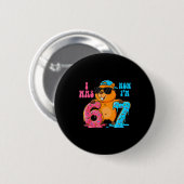 Ich war sechs jetzt bin ich sieben 6 7 Capybara 67 Button (Vorne & Hinten)