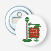 "Ich war sehr unartig" oder "gut" Weihnachten Flaschenöffner (Vorderseite)